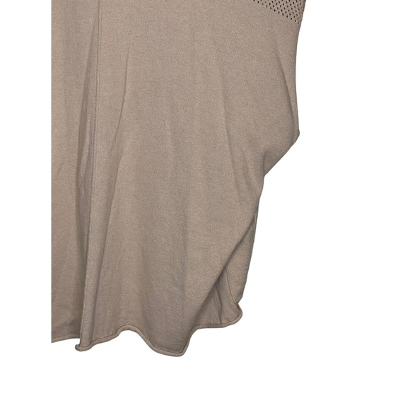 Democracy Women's Sweater Open Front Mesh Cardigan‎ Dolman Sleeve  Tan Sz. XL - Picture 10 of 11